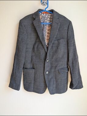 TALLIA Houndstooth Pattern Blazer Boys Size M